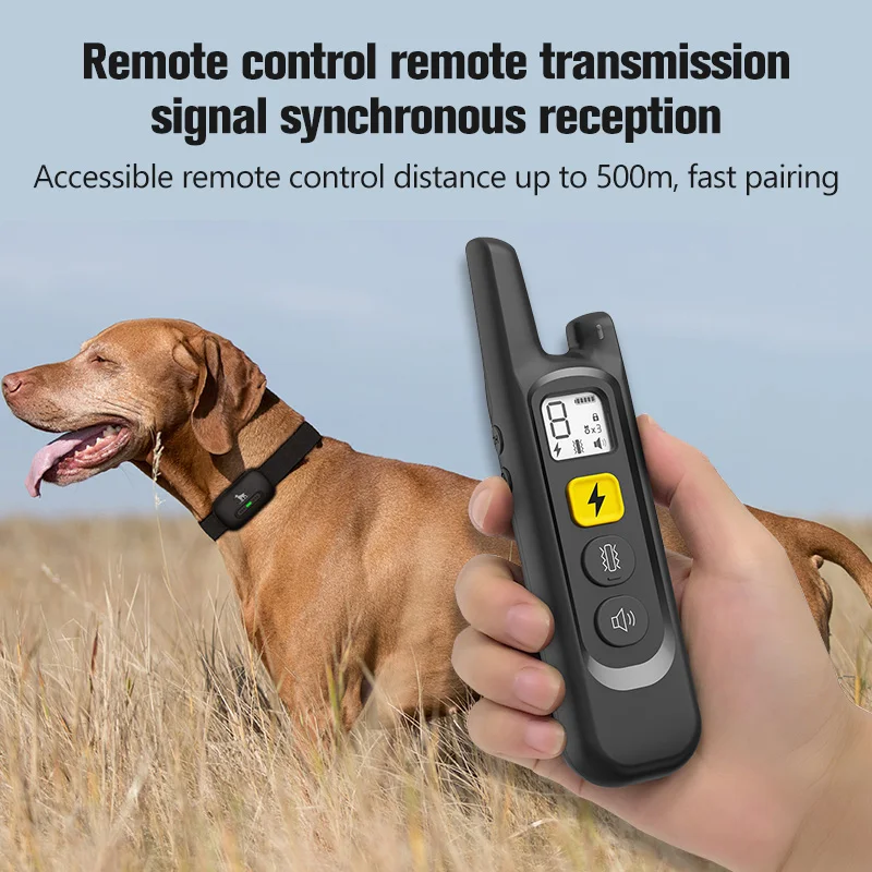 New Remote Dog Trainer Set Dog Bark Stopper Pet Webbing Collar Intelligent Anti-Barking God Abs Material Pet Supplies