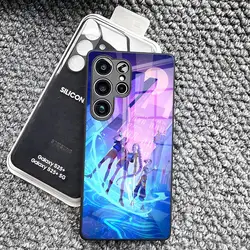 KPop D - Demon H - Hunters Glass Phone Case Cover - Samsung S23 Plus (Black1)