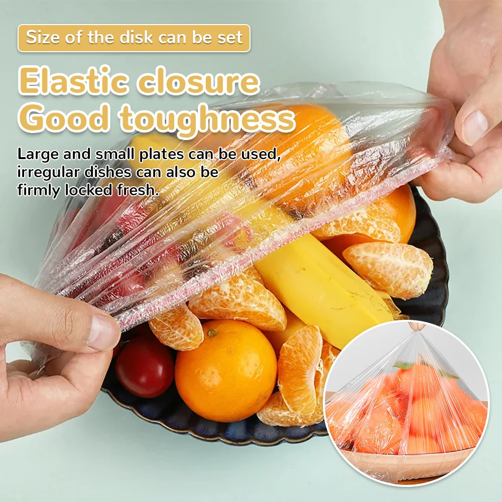 1000pcs bear cling film set, disposable set, leftover food grade cling film fruit preservation