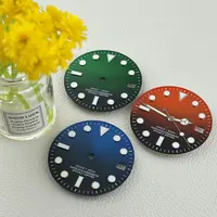 NH35 28.5mm green luminous S dial SUB mariner watch dial suitable for NH35 NH36 movement watch accessories watch