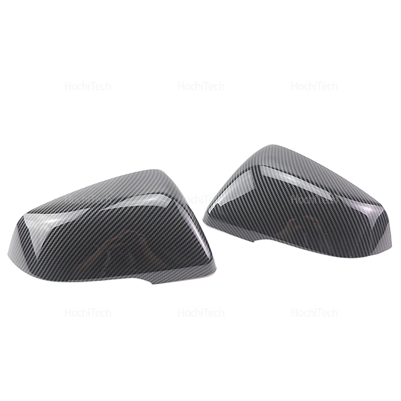 광택 블랙 카본 패턴 Rearview 외부 사이드 미러 캡 Oyota Supra for BMW F48 F49 F39 G29 F44 F45 F46 F53 F40 T