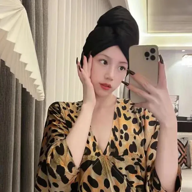 Asciugamano Capelli Microfibra Grande 110x70cm - Morbido E Anti-Crespo - Foto 3