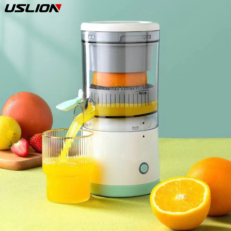 USLION Portable Electric Juicer Orange Lemon Fruit Squeezer Detachable Blebder USB Charging