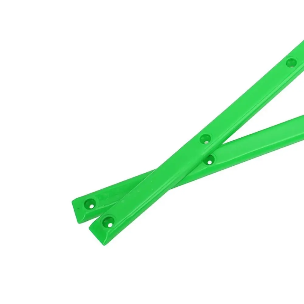 2Pcs 내구성 있는 ABS 리브 본 레일 다채로운 36.5x1.7cm 스케이트보드 레일 스케이트보드 데크 가드 스케이트보드 데크