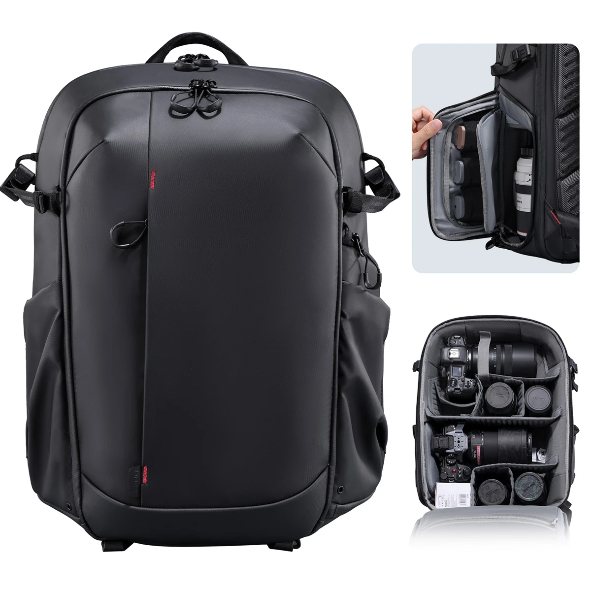 Ulanzi BP09 Camera Backpack 22L Large Capacity Waterproof Digital SLR Camera Photography Travel Bag Tripod Holder Outdoor Video