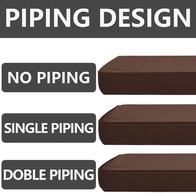 3CM Thickened Bench Cushion Waterproof Indoor Outdoor Sate 2-3 Seater Long Bench cushions Chair Pad Patio Bench Soft Garden seat 5