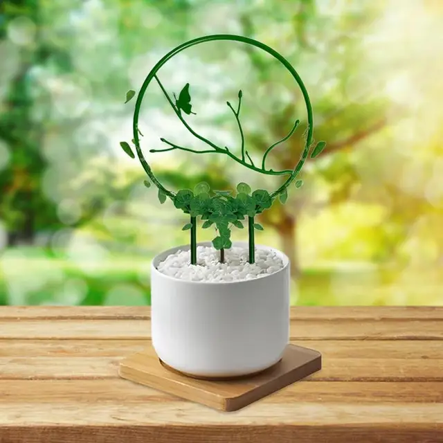 Kis Rácsos Vonzó Hegymászó Növény Rács 5Db Rozsdaálló Növényi Támogatás Cserepes Mászó Virágok Zöldségszőlő - Image 4