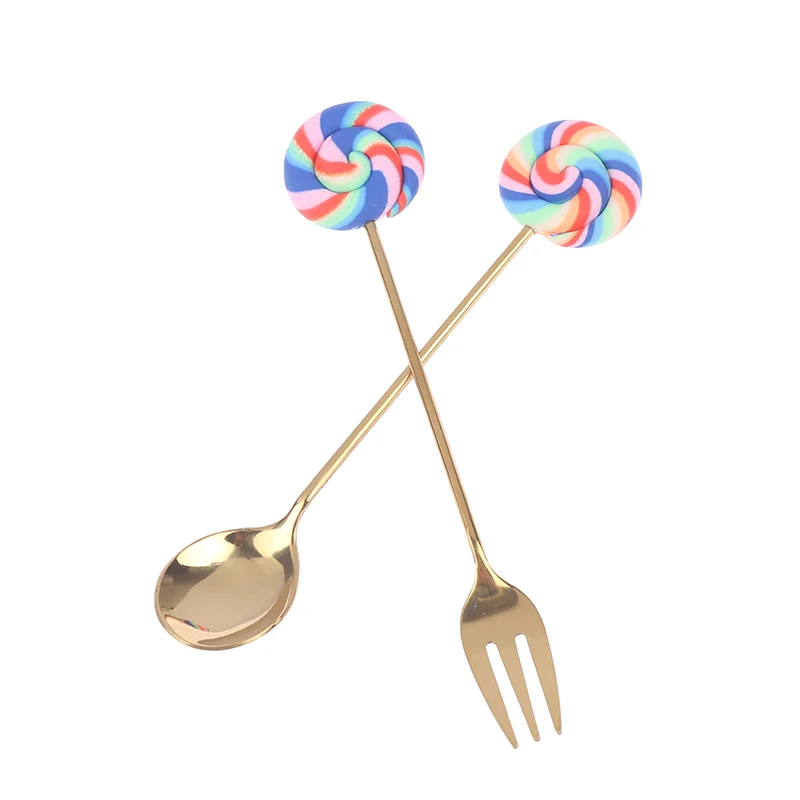 Special Kitchen Tools For Donuts Sugar Spoons Forks Milk Coffee Stirring Spoons