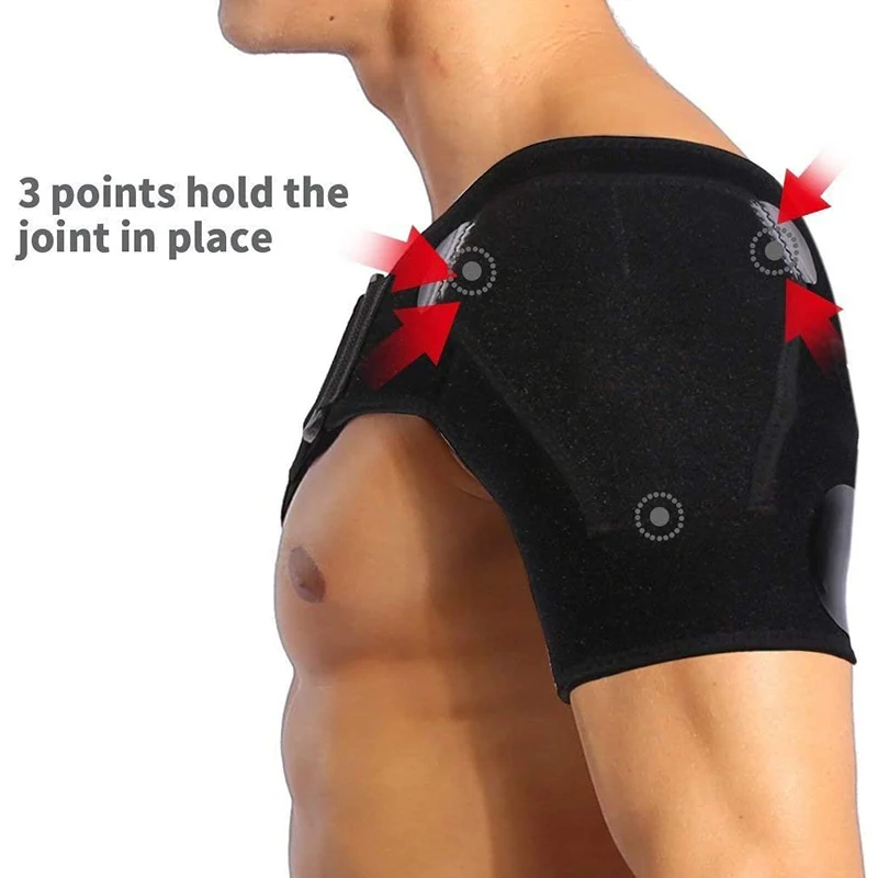 Adjustable Shoulder Support Bandage for Gym and Sports - Unisex Protective Back Belt Strap Wrap