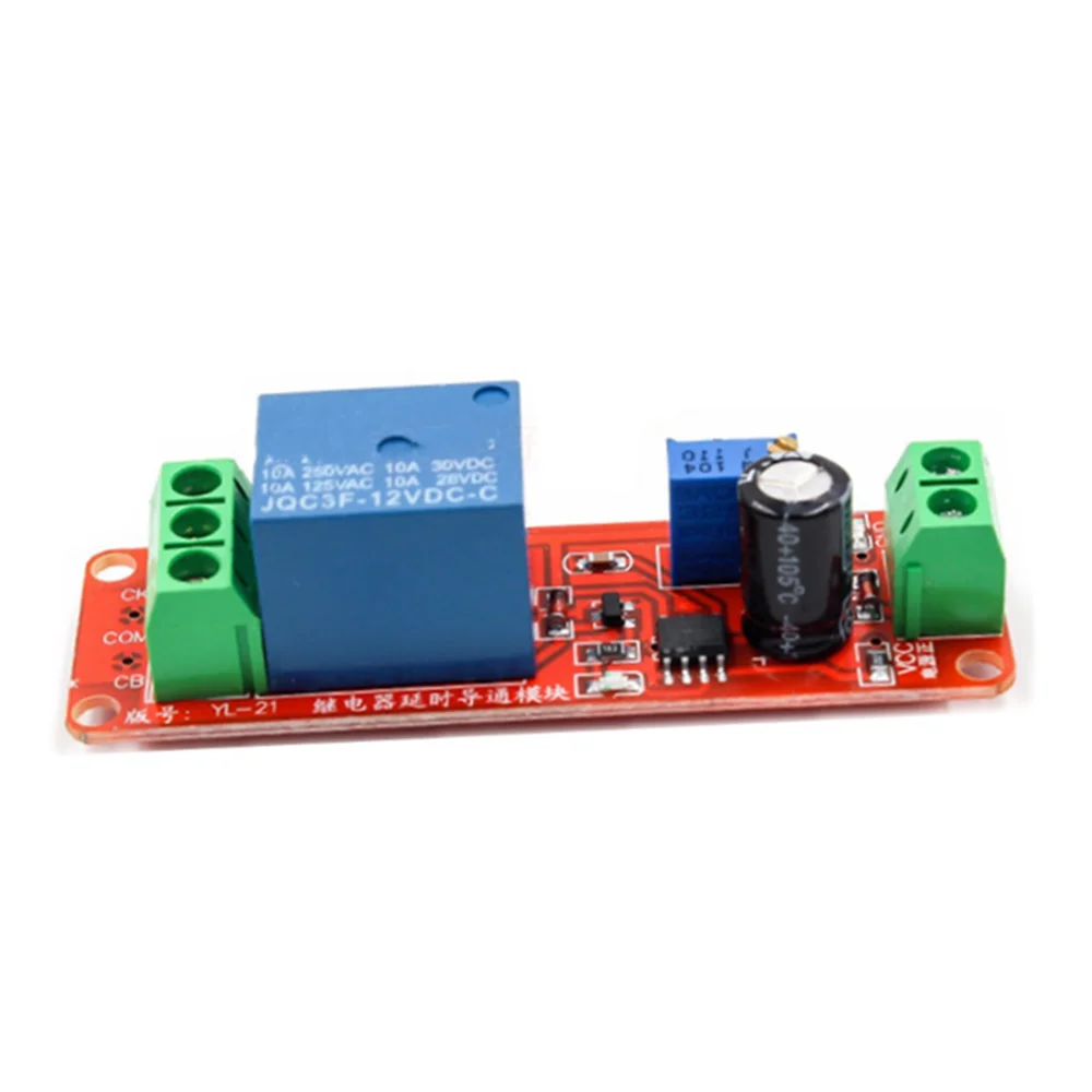 NE555 Timer Switch Adjustable Module Time delay relay Module DC 12V Delay relay shield 0~10S 1PCS power relay
