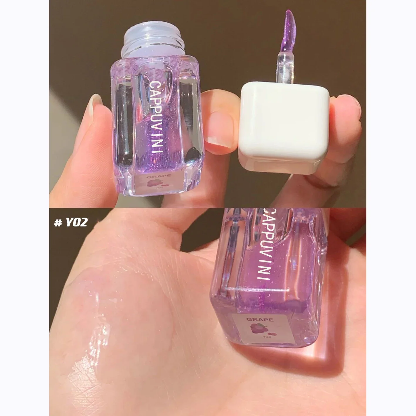 Mirror Moisturizing Lip Gloss Water Glossy Transparent Lip Gloss Liquid Clear Glitter Primer Care Hydrating Plump lip makeup lip glaze lip lacquer lip gloss lip plumper