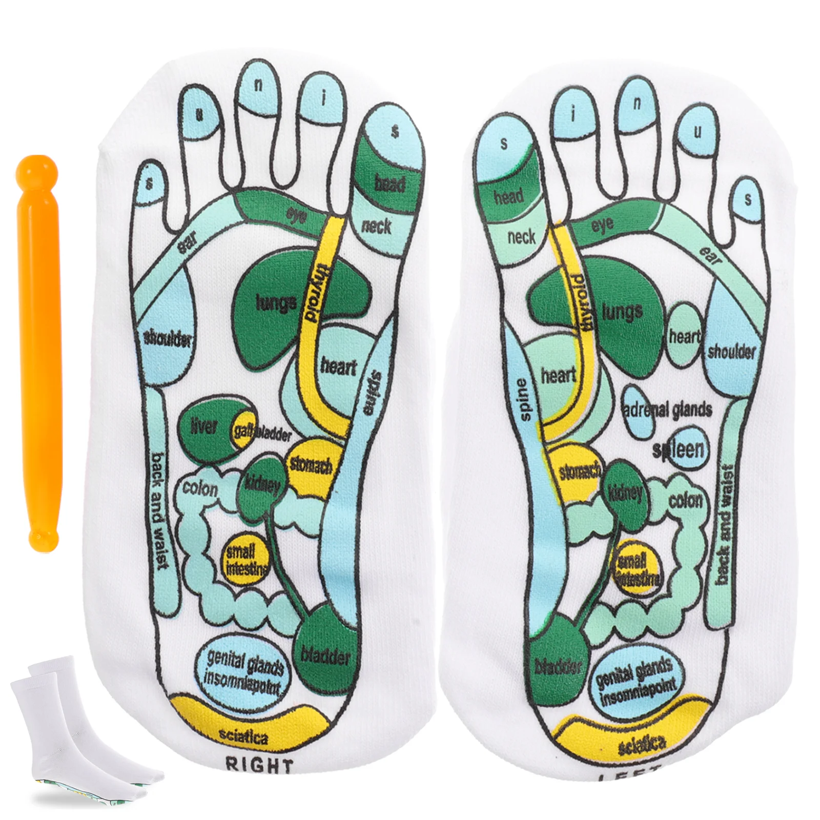 

Foot Massage Socks Home Decorative Acupressure Acupoint Reflexology Tools Elastic Fiber Men