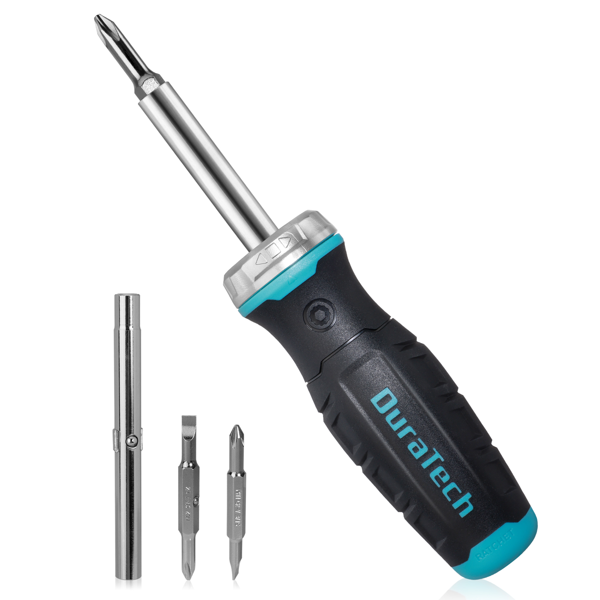 DURATECH 6 IN 1 Ratchet Screwdriver With Quick-Load Function Mechanic Hand Tools Slotted Phillips Torx Square Screwdriver Kit