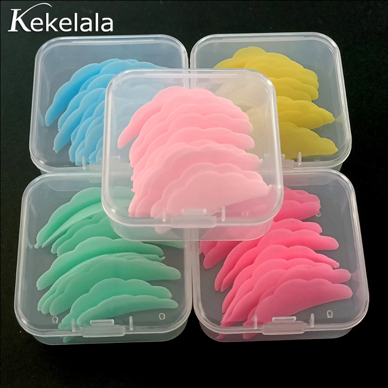 10Pcs 재사용 가능한 속눈썹 리프팅 키트 실리콘 라미네이션 패드 속눈썹 파마..