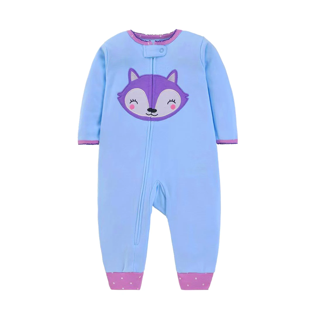 Neuer Frühling-Herbst Langarm Casual Süßer Baby-Mädchen-Strampler 100% Baumwolle Weicher Neugeborenen-Overall Kleidung