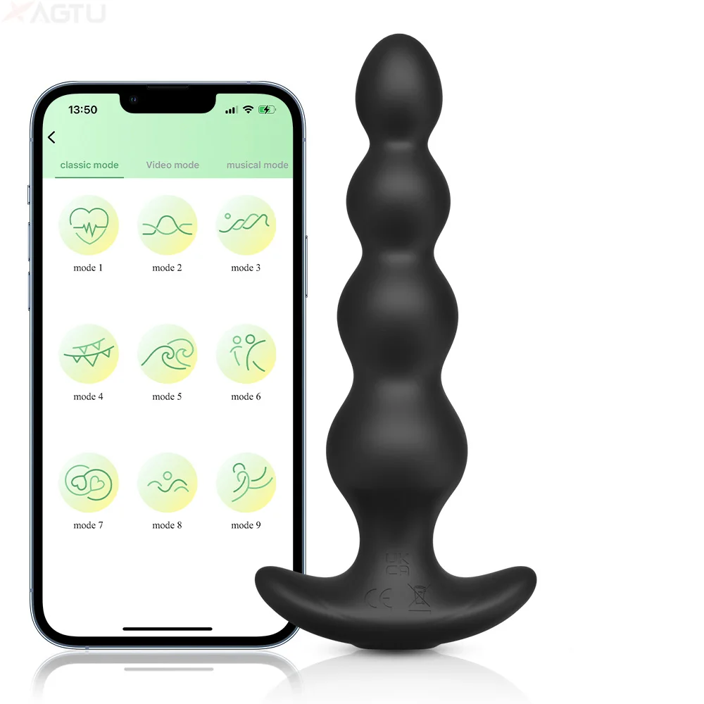 Anal Plug Vibrator Gay Butt Plug Vibrating Masturbation Tool Big Dildo Vagina Anal Toy for Men Women Anal Sex Toys Adult Product