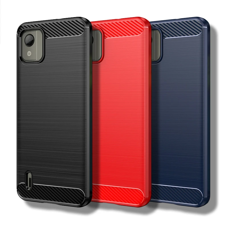 

For Nokia C110 Case Nokia C110 Cover 6.3 inch Shockproof Soft Silicone Protective Bumper For Nokia C110 C100 C200 C300 C32 C31