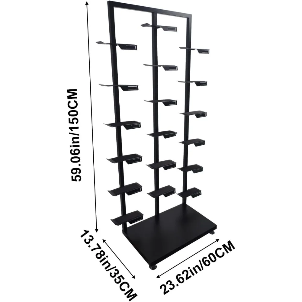 Retail Metal Sneaker Display Rack for Commercial Clothing Store Shoe Organizer