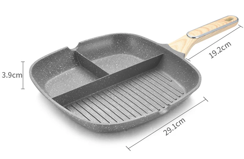3 In 1 Frying Pan Crepe Maker Thickened Omelet Pan Non Stick 30Cm