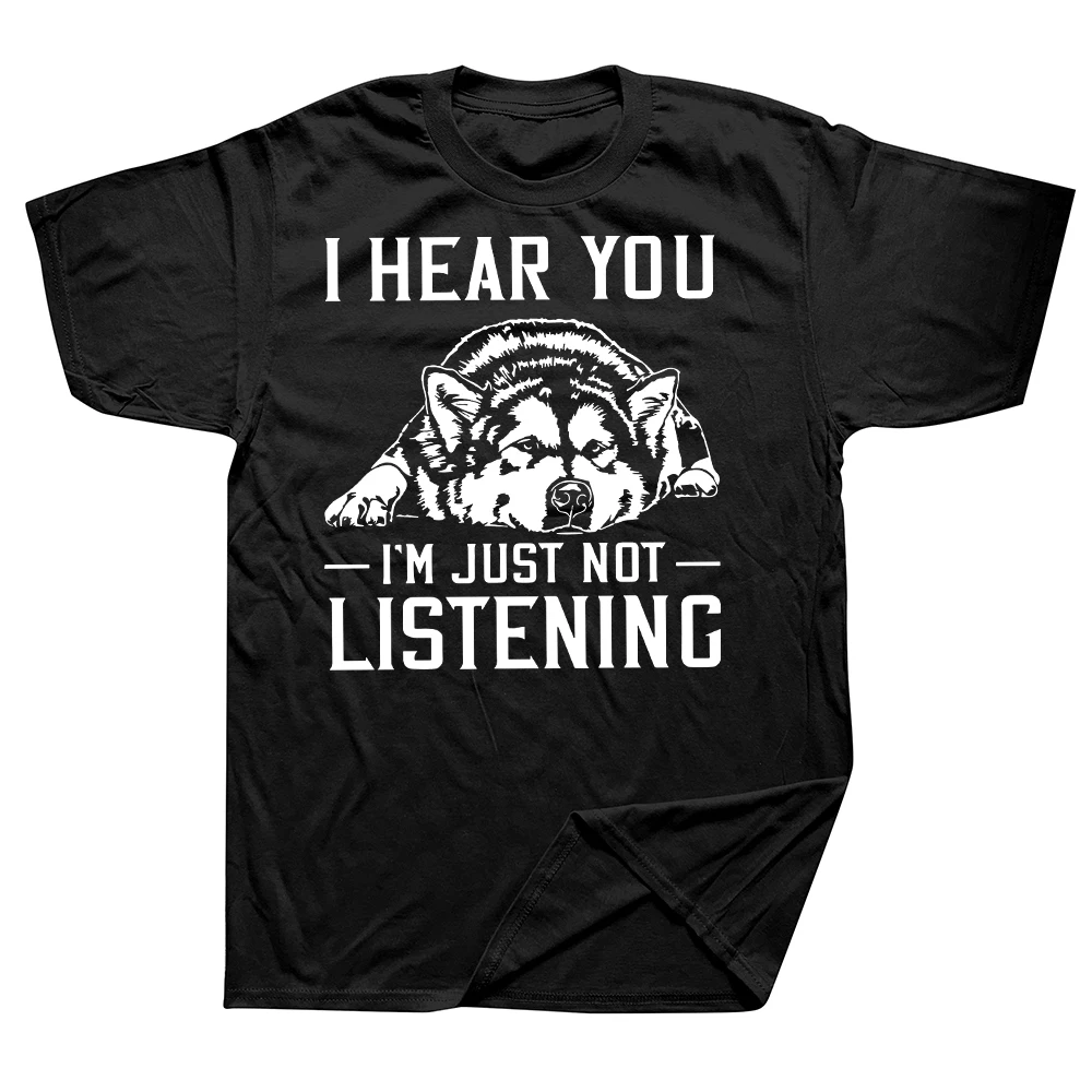 Lustige Alaskan Malamute Alaska Hund Huskies 100% Baumwolle T-shirts Männer Mode Casual T-shirt Lose Übergroßen Streetwear T Shirt