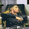 Football star Printed Picnic Blankets R-ronaldo M-Messis Warm Blanket Soft and Comfortable Blanket Home Travel Birthday Gift 1