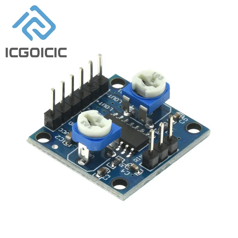 PAM8406 Digital Amplifier Board 5Wx2 Stereo Audio Amplifier With Volume Potentiometer For DIY Speaker - 6