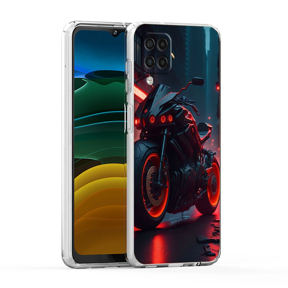 Transparent TPU Motorcycle Phone Case - Durable Protective Shell