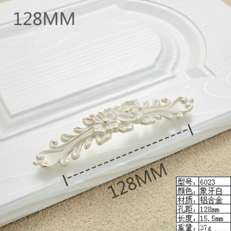 Drawer Pulls Kitchen Cabinet Handles 96mm/128mm Beige Door Knobs Furniture Knob Metal furniture handles kitchen door handles