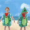 0-5Years Baby Cartoon Bath Child Kid Hooded Cloak Bathrobe Towel Cotton Beach Towel Baby Children Cartoon Bath Towel Robes 6