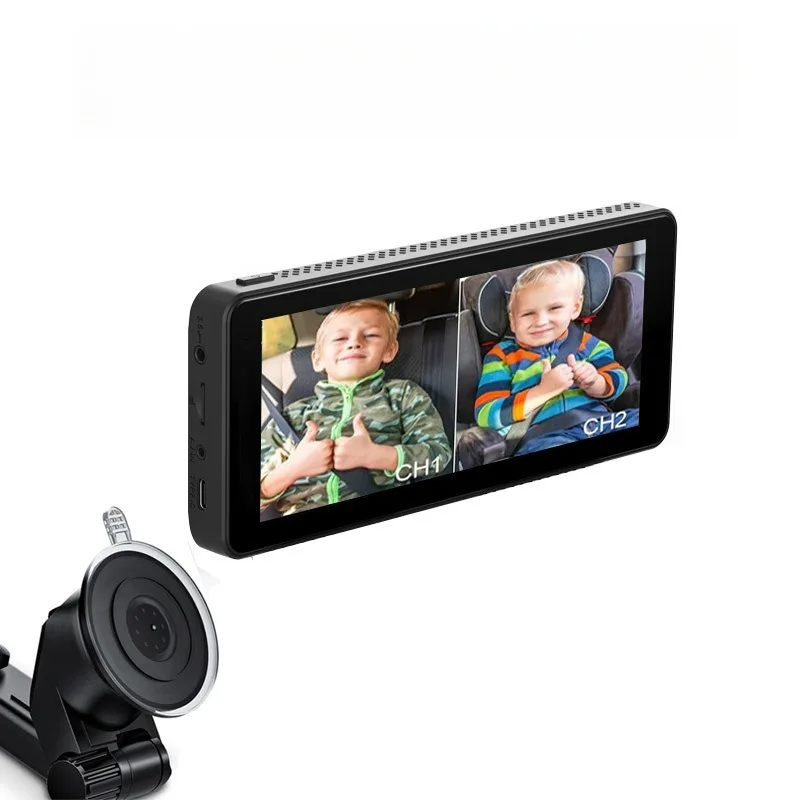 Monitor per Sedile Posteriore Auto con Display AHD HD da 6,86 Pollici, Visione Notturna, Monitor di Sicurezza per Bambini sul Sedile Posteriore - immagine 6