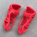 NO.8 red sandals