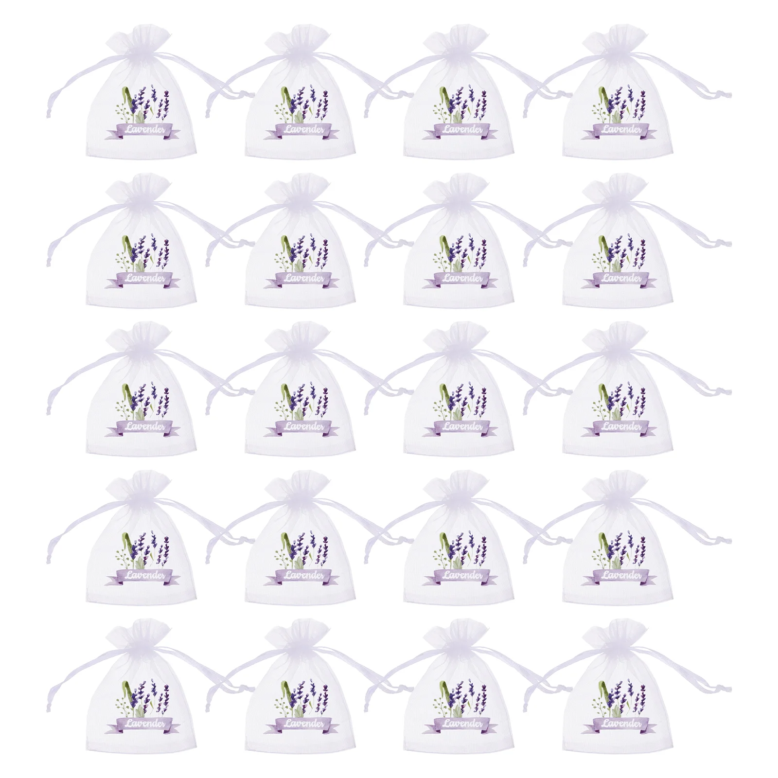 20 Pcs Pouch Lavender Bag Baby Gifts Sachets for Drawers and Closets Gauze Bags