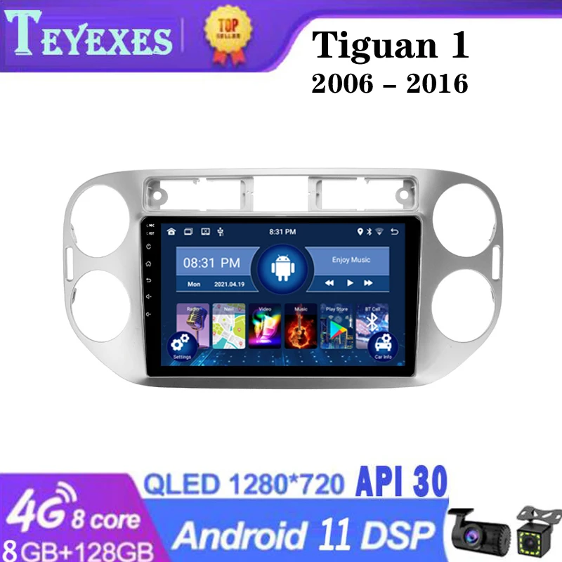 

TEYEXES For Volkswagen Tiguan 1 NF 2006 - 2016 Car Radio Stereo Multimedia Video Player Navigation GPS Android 11 2 Din 2din