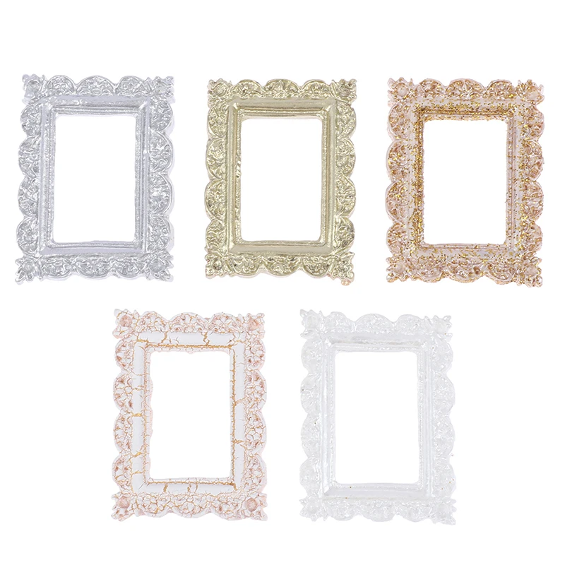 

1:12 Dollhouse Miniature Resin Photo Frame Simulation Furniture Doll House Decoration Toys Mini Accessories