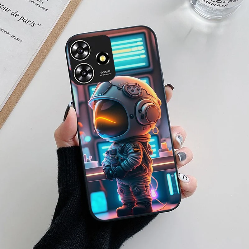 Floral Painted Silicone Case – Stylish TPU Cover