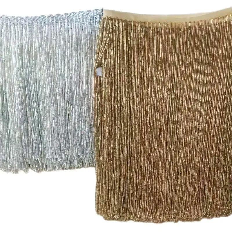

Handmade, Beaded Fringe, Trimming, Curtain, Dancewear, Costumes, Sewing Fringe, DIY, Craft Fringe, 50cm Wide