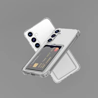 Transparent Card Slot Silicone Case For Samsung Galaxy S26 S25 Edge S24 S23 S22 S21 Plus Note 20 Ultra S20 FE Protection Cover - Image 4