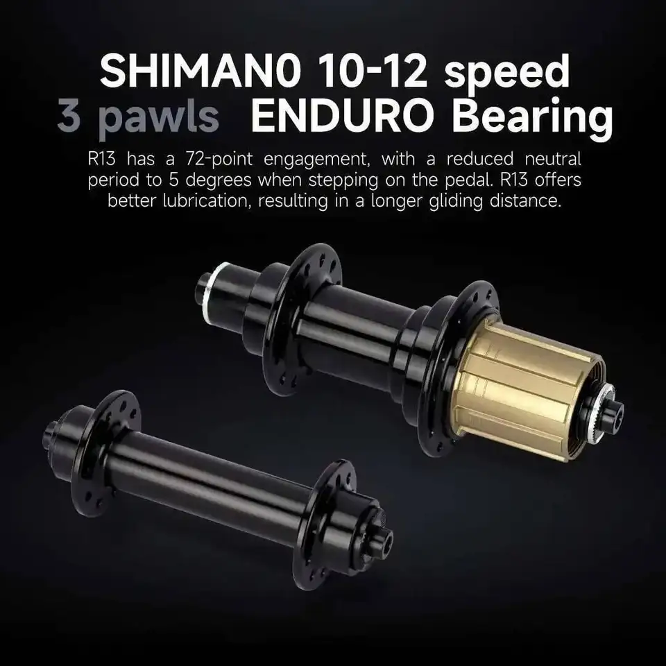 ELITEWHEELS 超軽量 R13 ロードカーボンホイールセット 50/60mm