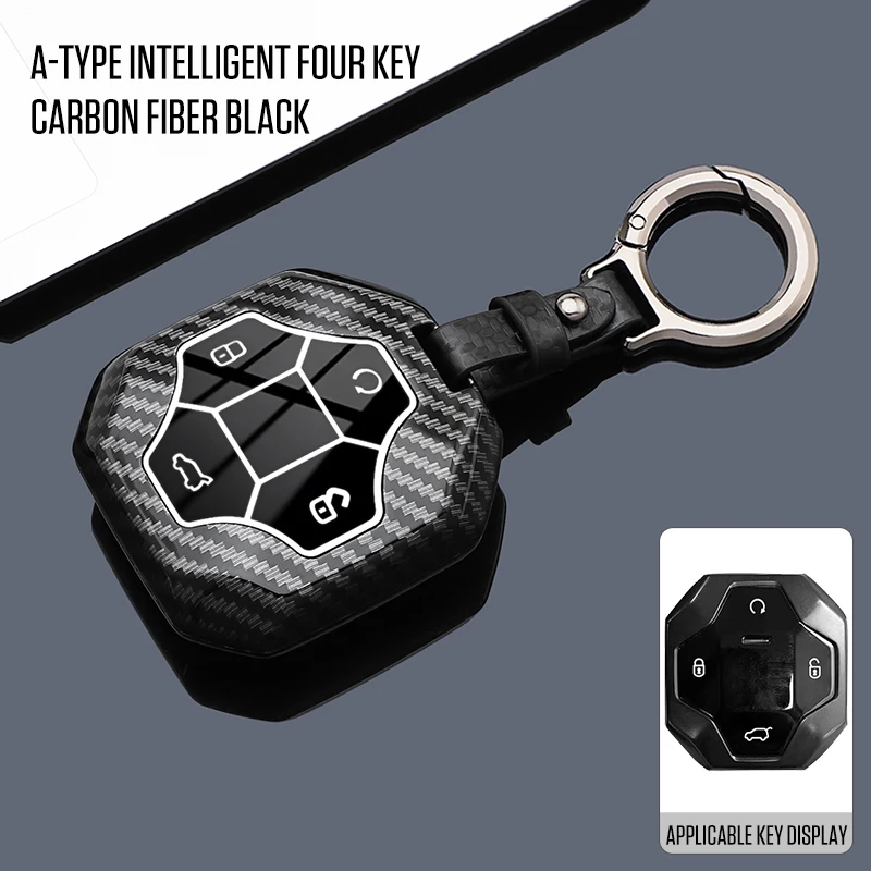Guscio Protettivo in ABS per Chiave Auto Chery Jetour 2025 T2 Traveler T1 2025+ con Portachiavi e Accessori per la Protezione della Chiave