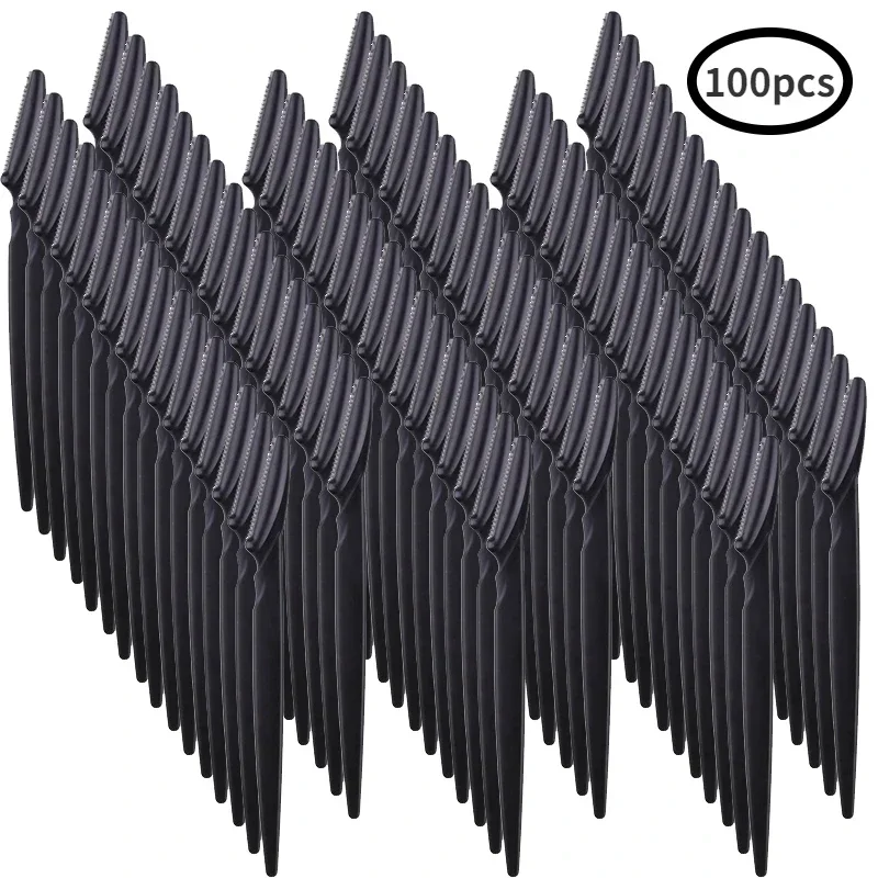 Eyebrow Trimmer Blade Shaver Portable Face Razor Eye Brow Epilation Hair Removal Cutter Safety Razor for Woman 100Pcs eyebrow trimmer blade eyebrow razor hair remover eyebrow trimmer face shaver facial hair remover hair shaver