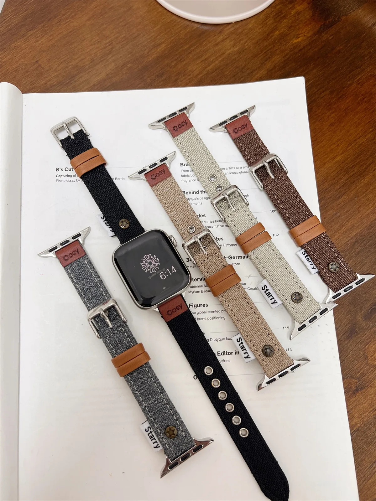 Watch Band For iWatch 42/44/45/46/49mm 38/40/41mm PU Leather Fashion Watch Strap For Watch Series Ultra2 Series 10/9/8/7/6/5/4/3/2/1_voghion.com