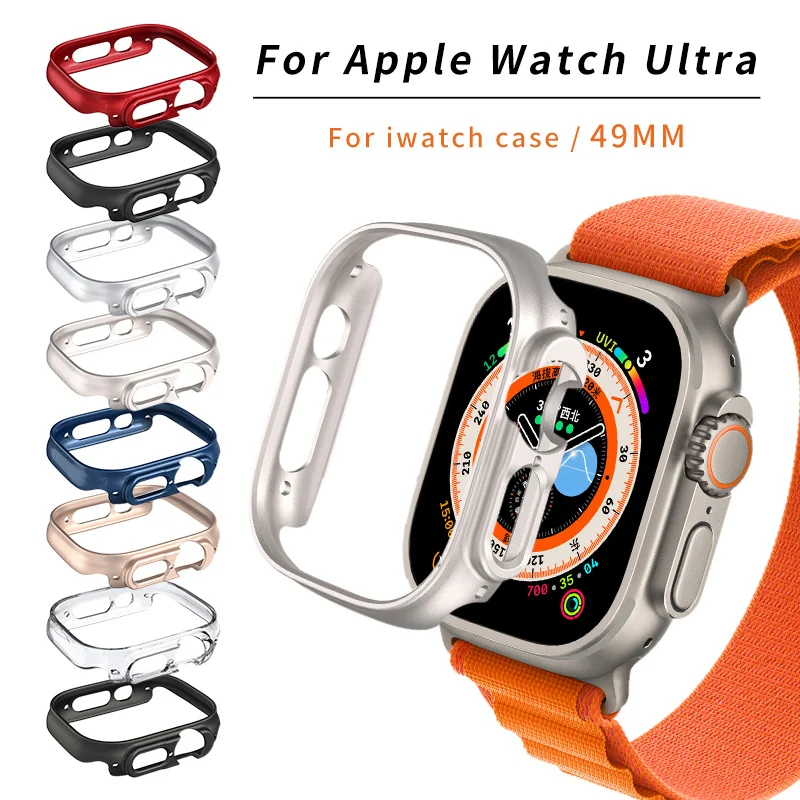 

Чехол для Apple Watch Ultra 49 мм, жесткий защитный чехол из поликарбоната с ажурной рамкой, бампер для iwatch 8 Pro/Ultra