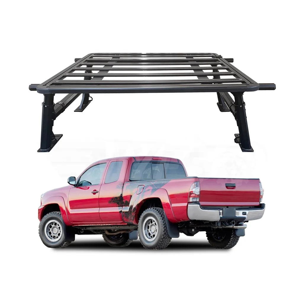 

Universal 4x4 pick up multifunction roll bar roof tent luggage carrier cage ladder rack truck bed rack for Toyota Hilux D-max