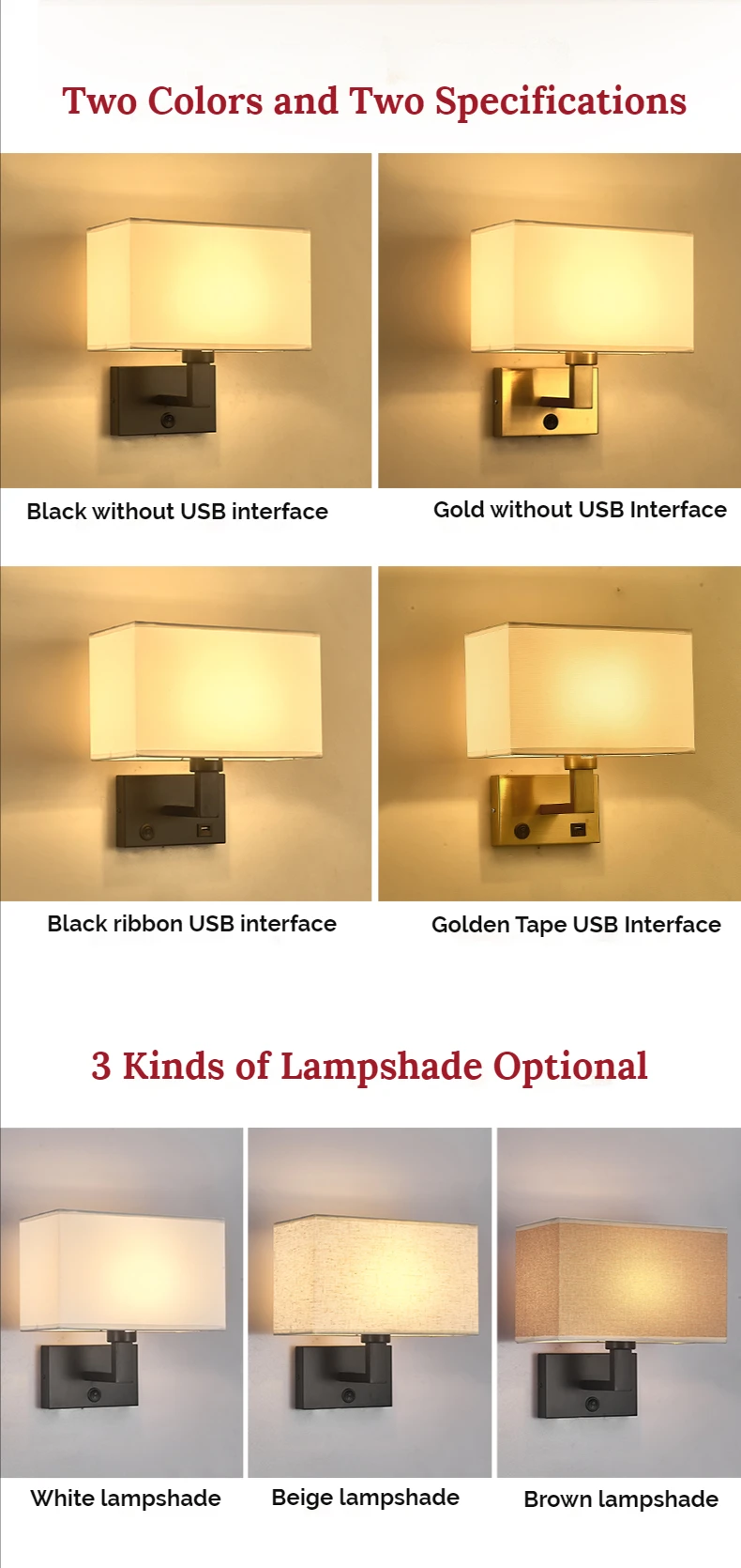 Bedside Lamp Simple Dimming Nordic Modern Indoor Wall Lamp Living Room Decoration Bedroom Wall Lamp with USB Fast Charging bathroom wall lights