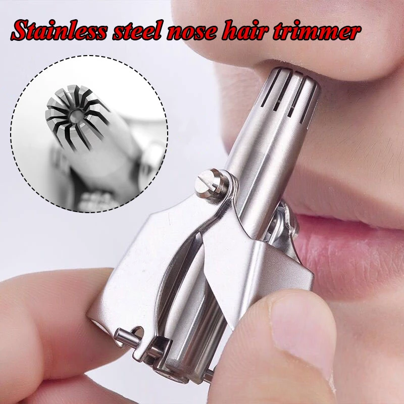 Nose Hair Trimmer For Ear Stainless Steel Manual Mechanical Shaving Razor Washable High Quality Hair Removal Tools - Nose & Ear - AliExpress