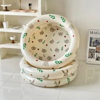 Diameter 90cm Inflatable Swimming Pool Baby Toys Fshion Retro Thickened Ocean Balls Tent Toys For Children Summer Toy 2