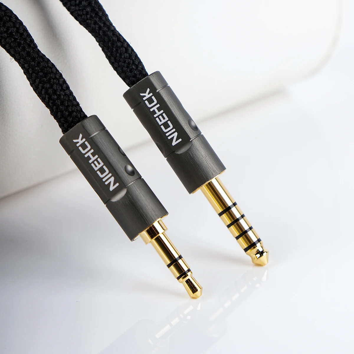 NICEHCK S77 HiFi IEM ケーブル ハイエンド 7N ナイロンスリーブ付き