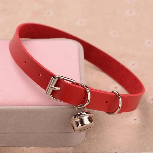 Charm PU Leather Small Bell Choker Necklace Punk Style Women Torques Women Gothic Club Cross Jewelry Necklace metal choker necklace