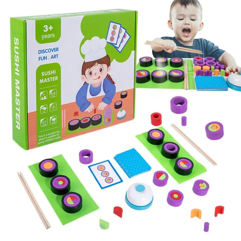

Sushi Slicing Play Food Set Pretend Play Food Toy Educational Interactive Kitchen Toys Interactive Early Learning Sushi Set For
