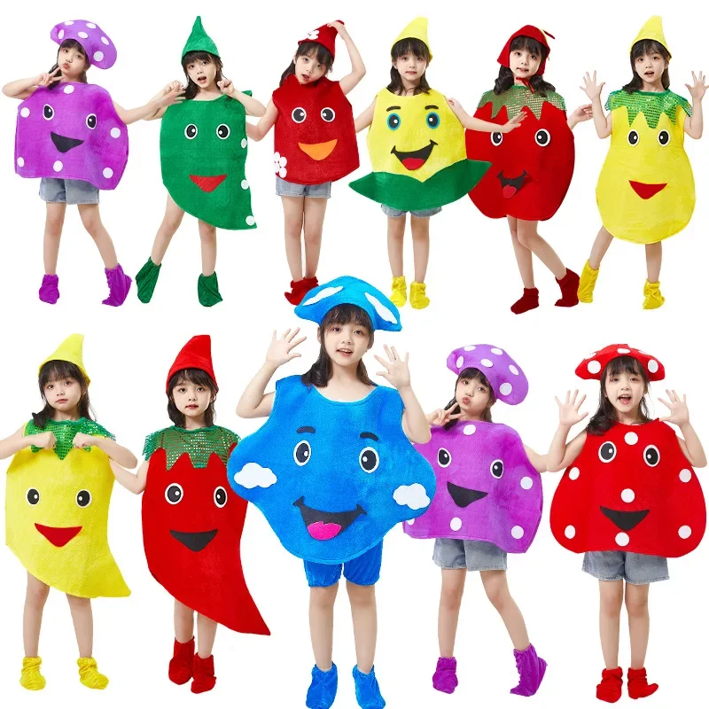

Children's Day Show Fruit Vegetable Costume Kindergarten Show Costume Festival Costume Halloween Easter Stage Costume